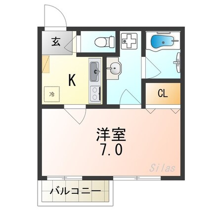 ａｔｔｒｉｃｅ太秦の物件間取画像